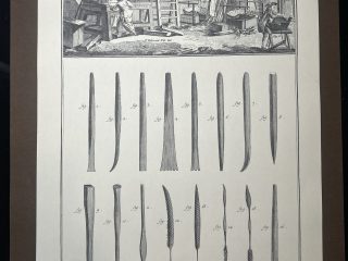 Lámina Facsímil Enciclopedia Diderot - España 2003 - 39 x 26 cm - Sculpture I