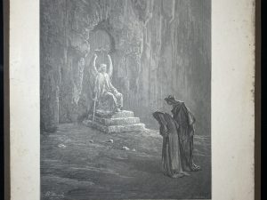 GRABADO DE GUSTAVO DORÉ DE 1900 MIDE 40 X 28cm. - Vi que estabas… - Inferno C IX