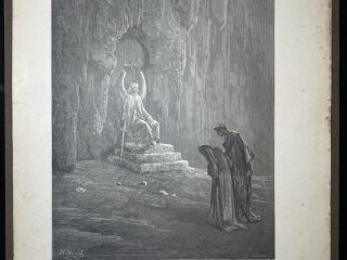 GRABADO DE GUSTAVO DORÉ DE 1900 MIDE 40 X 28cm. - Vi que estabas… - Inferno C IX