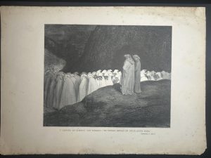 GRABADO DE GUSTAVO DORÉ DE 1900 MIDE 40 X 28cm. Y después me dijeron… Infierno C. XXIII