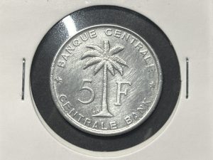 Moneda Ruanda-Urundi - 5 francos - 1958