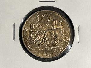 Moneda Francia - 10 francos - 1985