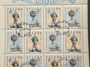 Minipliego Polonia 1968 - 75 años de la filatelia - 12 valores Precancelados