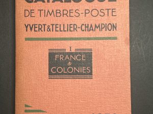 Catálogo de Sellos Yvert et Tellier 1953 - Tomo I Francia y Colonias