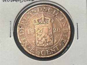Moneda Indias Orientales Neerlandesas - 2½ centavos - 1920