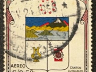 Sello Ecuador 1958 - Canton Cotacachi Imbabura - 0,5 Sucre - Usado