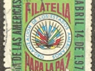 Sello Ecuador 1973 - Filatelia para la paz - 1,50 Sucre Usado Aéreo