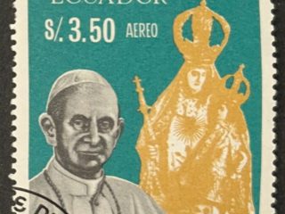 Sello Ecuador 1966 - Virgen de la Merced - 3,50 Sucre Usado Aéreo
