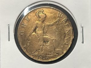 Moneda Reino Unido - 1 penique - 1920