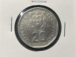 Moneda Portugal - 20 escudos - 1986