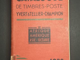 Catálogo de Sellos Yvert et Tellier 1953 - Tomo III - Africa , America , Asia, Oceania