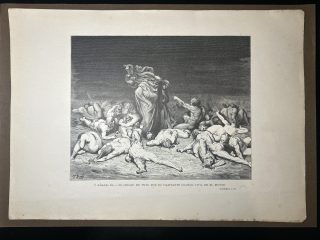 GRABADO DE GUSTAVO DORÉ DE 1900 MIDE 40 X 28cm. - Y añadió el…- Infierno C VI