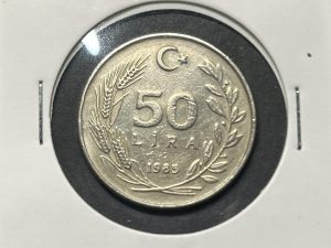 Moneda Turquía - 50 liras - 1985