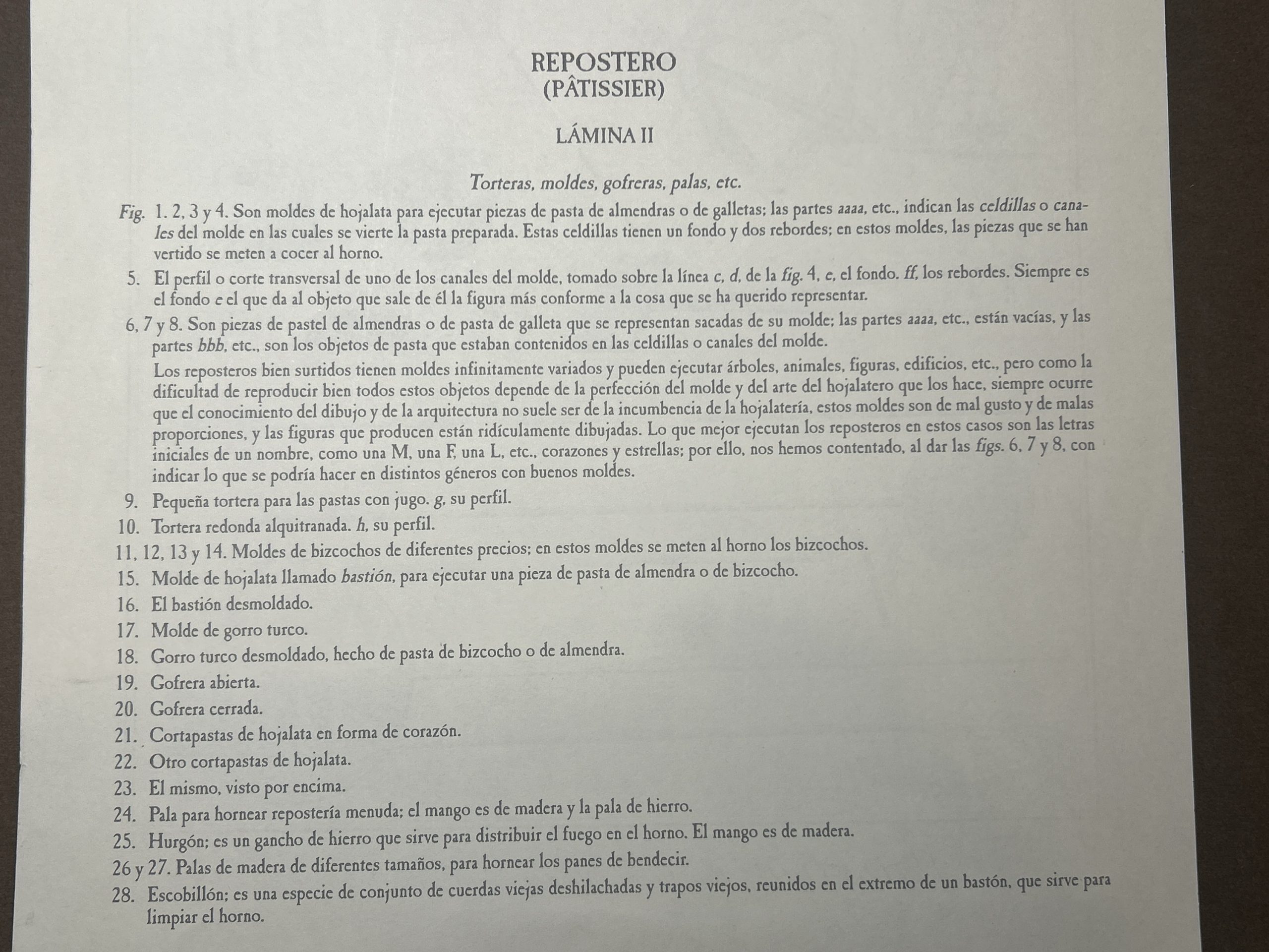 Lámina Facsímil Enciclopedia Diderot - España 2003 - 39 x 26 cm - Patissier - Image 3