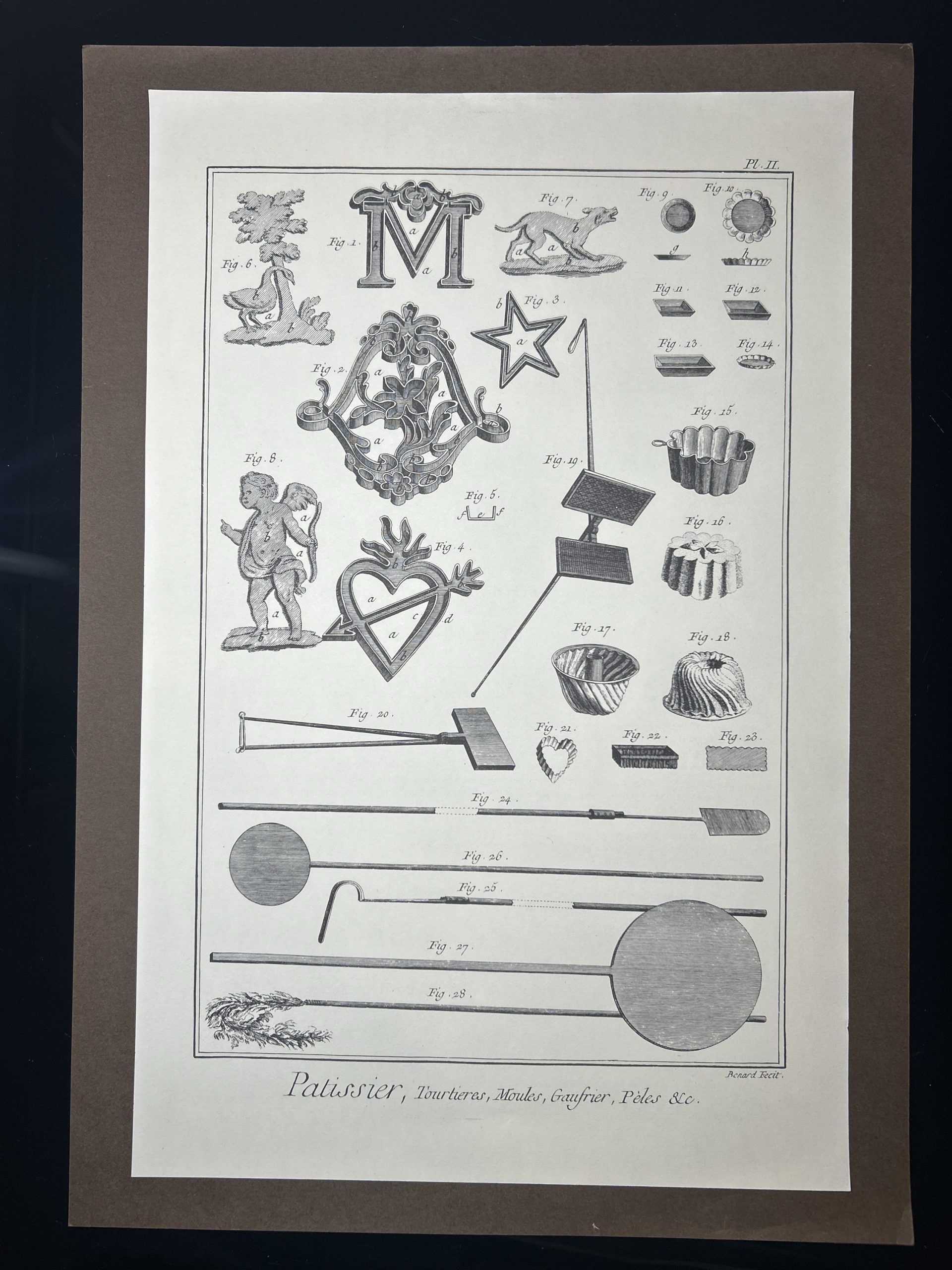 Lámina Facsímil Enciclopedia Diderot - España 2003 - 39 x 26 cm - Patissier