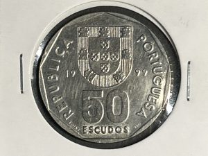 Moneda Portugal - 50 escudos - 1999