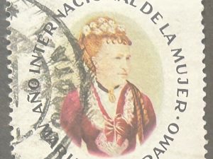 Sello Colombia 1975  - Año internacional de la Mujer- $4,00 Aéreo Usado