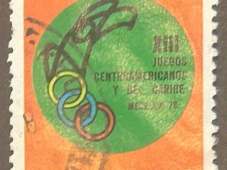 Sello Colombia 1977 - XIII Juegos Centroamericanos y el Caribe - $6,00 Aéreo Usado