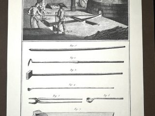 Lámina Facsímil Enciclopedia Diderot - España 2003 - 39 x 26 cm - Fontes des Cloches - Lámina VI