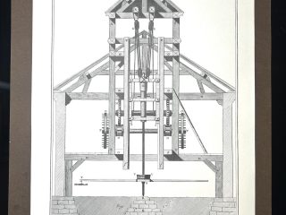 Lámina Facsímil Enciclopedia Diderot - España 2003 - 39 x 26 cm - Fontes des Canons - Lámina XVII