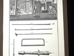 Lámina Facsímil Enciclopedia Diderot - España 2003 - 39 x 26 cm - Fontes des Canons - Lámina XVI