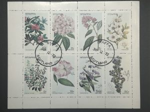 Minipliego Staffa 1972 - Flores - 8 valores