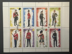 Minipliego Eynhallow - Scotland 1974 - Uniformes Militares - 8 Valores