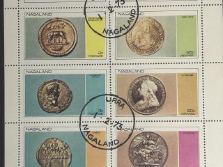 Minipliego Nagaland 1973 - Monedas Antiguas - 8 Valores