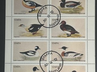 Minipliego Staffa 1972 - Aves Palmipedos - 8 Valores