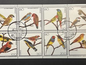 Minipliego Sellos Isö 1977 - Sverige - Parejas de Aves - 8 Valores