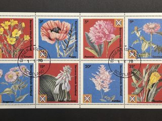 Minipliego sellos Bernera Islands - Scotland 1978 - Plantas y Flores - 8 Valores