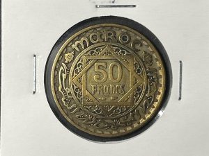 Moneda Marruecos - 50 francos - 1952