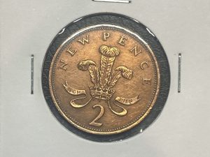 Moneda Reino Unido - 2 nuevos peniques - 1980