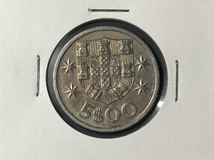 Moneda Portugal - 5 escudos - 1967