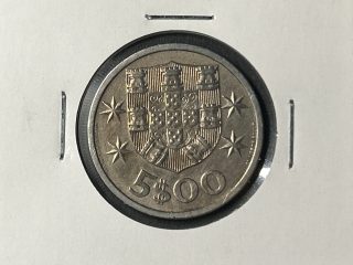 Moneda Portugal - 5 escudos - 1967