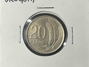 Moneda Uruguay - 20 pesos - 1970
