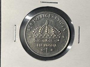 Moneda Suecia - 1 corona - 2001