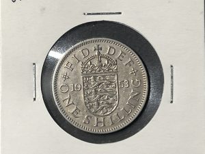 Moneda Reino Unido - 1 chelín - 1953