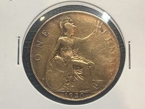 Moneda Reino Unido - 1 penique - 1920