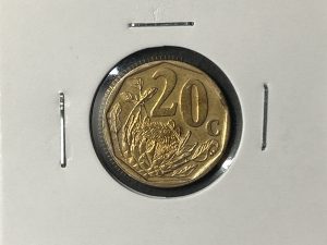 Moneda Sudáfrica - 20 centavos - 2010