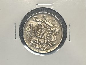 Moneda Australia - 10 centavos - 1974