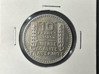 Moneda Francia - 10 francos - 1949