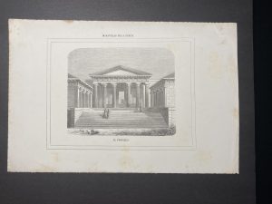 Lamina Grabado El Propileo - Maravillas de Grecia