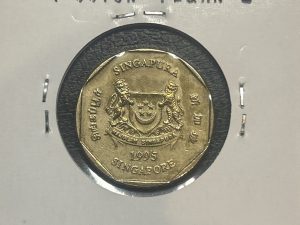 Moneda Singapur - 1 dólar - 1995