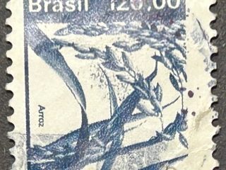 Sello Brasil 1984 - Arroz - 120,00 Crz Usado