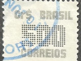 Sello Brasil 1985 - Numeral - 500 Cruzeiros Usado