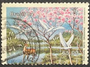 Sello Brasil 1984 - Pantanal Mato - 65 Crz Usado