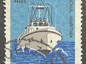 Sello Argentina 1968 - Prefectura Nacional Marítima - 20 Pesos Usado