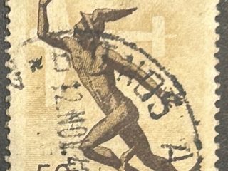 Sello Argentina 1940 - Mercurio - 50c Correo Aéreo Usado