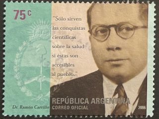 Sello Argentina 2006 - Ramon Carrillo - 75c Nuevo